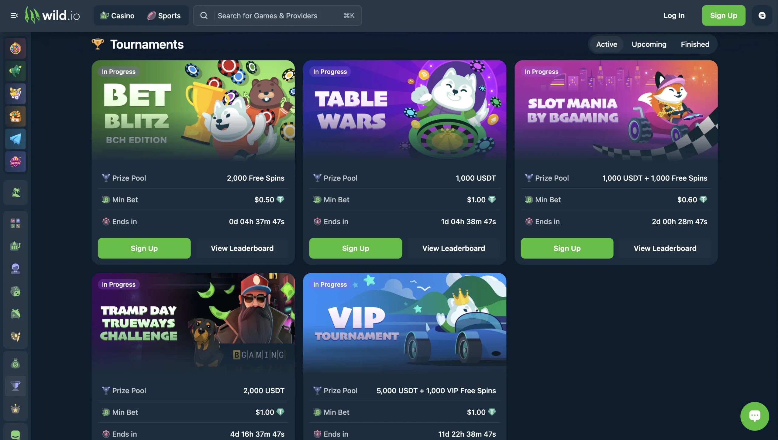 Wild.io Weekly Tournaments